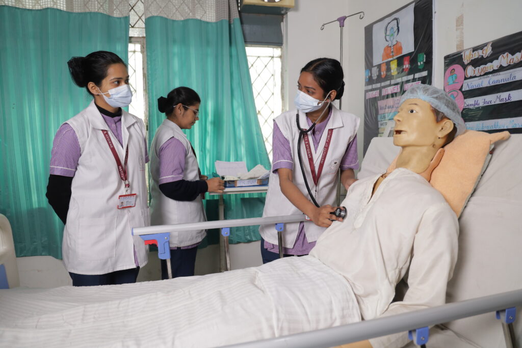 IPHH Delhi ANM course students. 
